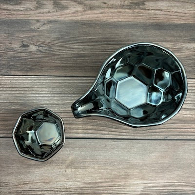 Premium Platinum Blue Sake Cup - Handcrafted Japanese Ceramic Drinking Cup for Sake, Wine & Tea - Perfect for Gifts, Dining & Traditional Japanese Cuisine