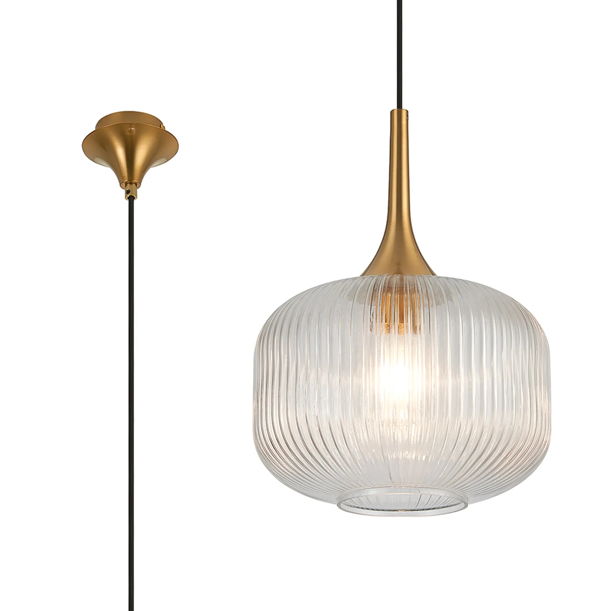 Benalla Single Pendant Light Fixture - Brushed Nickel, Oil Rubbed Bronze & Polished Chrome Finishes - Perfect for Kitchen Island, Dining Room or Bedroom Lighting