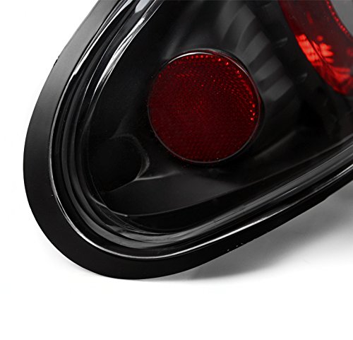 Black Tail Brake Lights Rear Lamps Compatible with 1993-1997 Nissan Altima - Enhanced Safety & Style for Night Driving & Car Customization