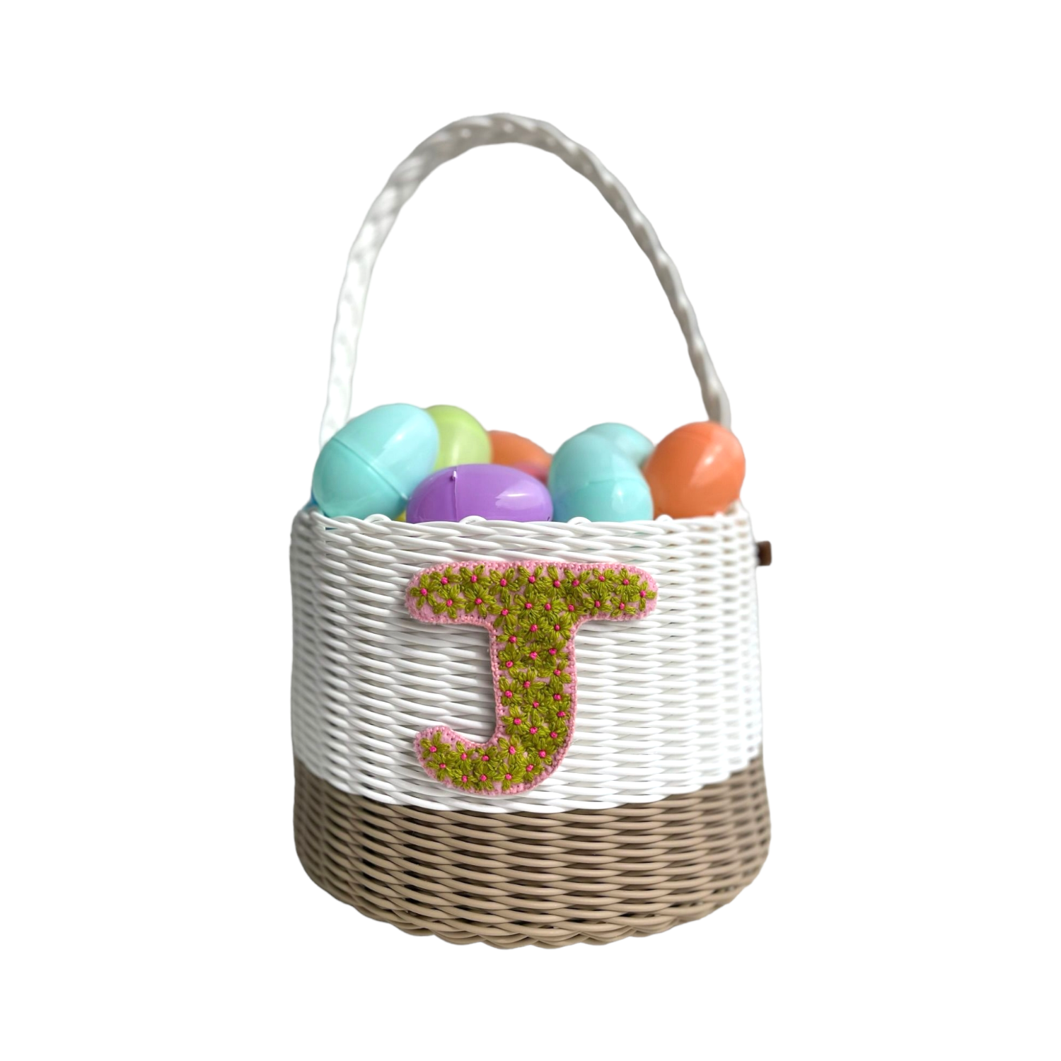 Eco-Friendly Easter Basket for Kids - Sustainable Wicker Basket with Handle - Perfect for Easter Egg Hunts, Gift Giving & Spring Decorations