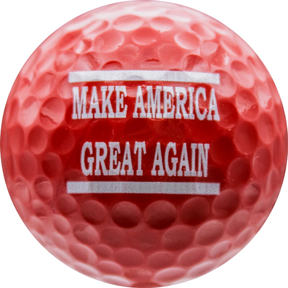 Trump - Make America Great Again Red Golf Balls (12 Pack) | Patriotic Golf Accessories for Political Supporters & Golf Enthusiasts | Perfect for Fundraising Events, Conservative Tournaments & Gift Giving