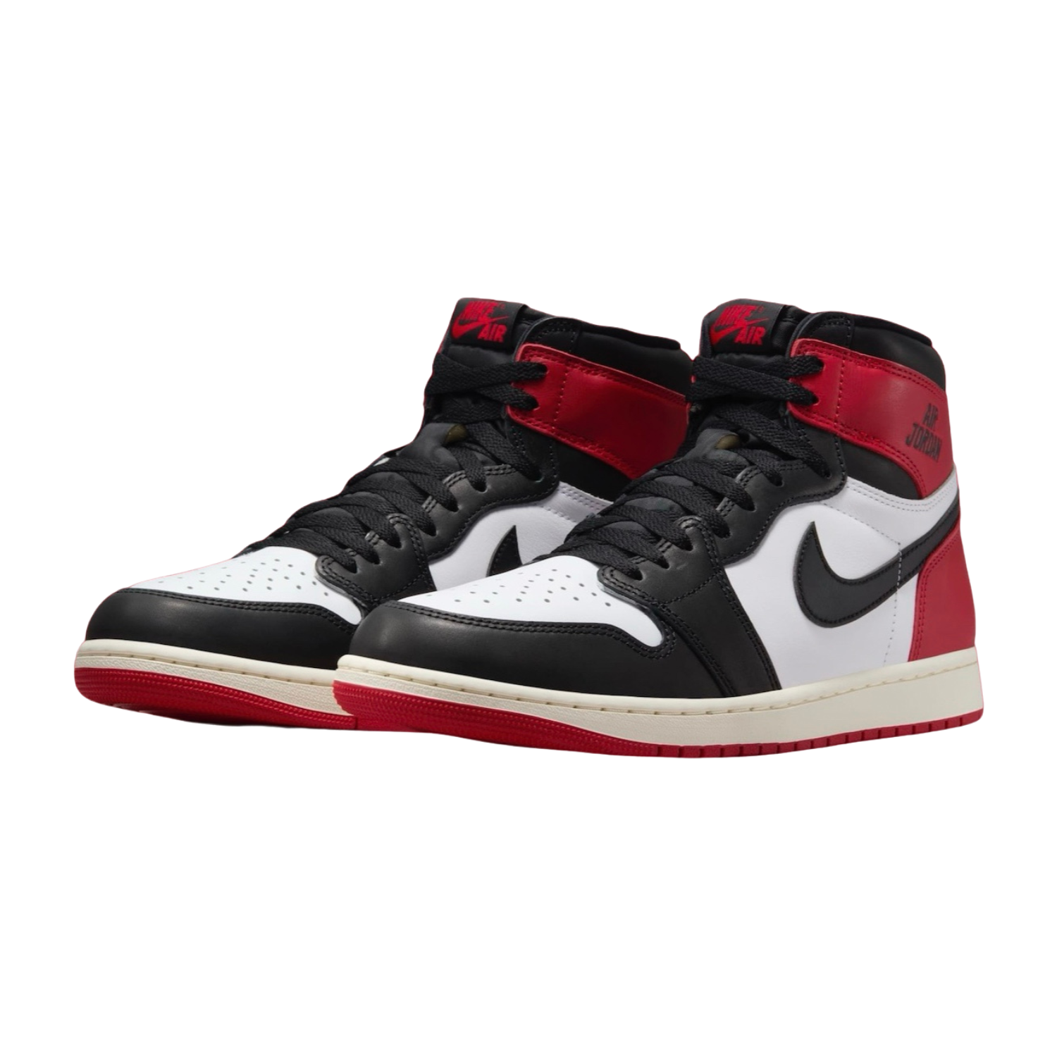 Air Jordan 1 Retro High OG Black Toe Reimagined Sneakers - Black, Varsity Red & White Basketball Shoes for Men | Perfect for Streetwear, Sneaker Collecting & Casual Fashion