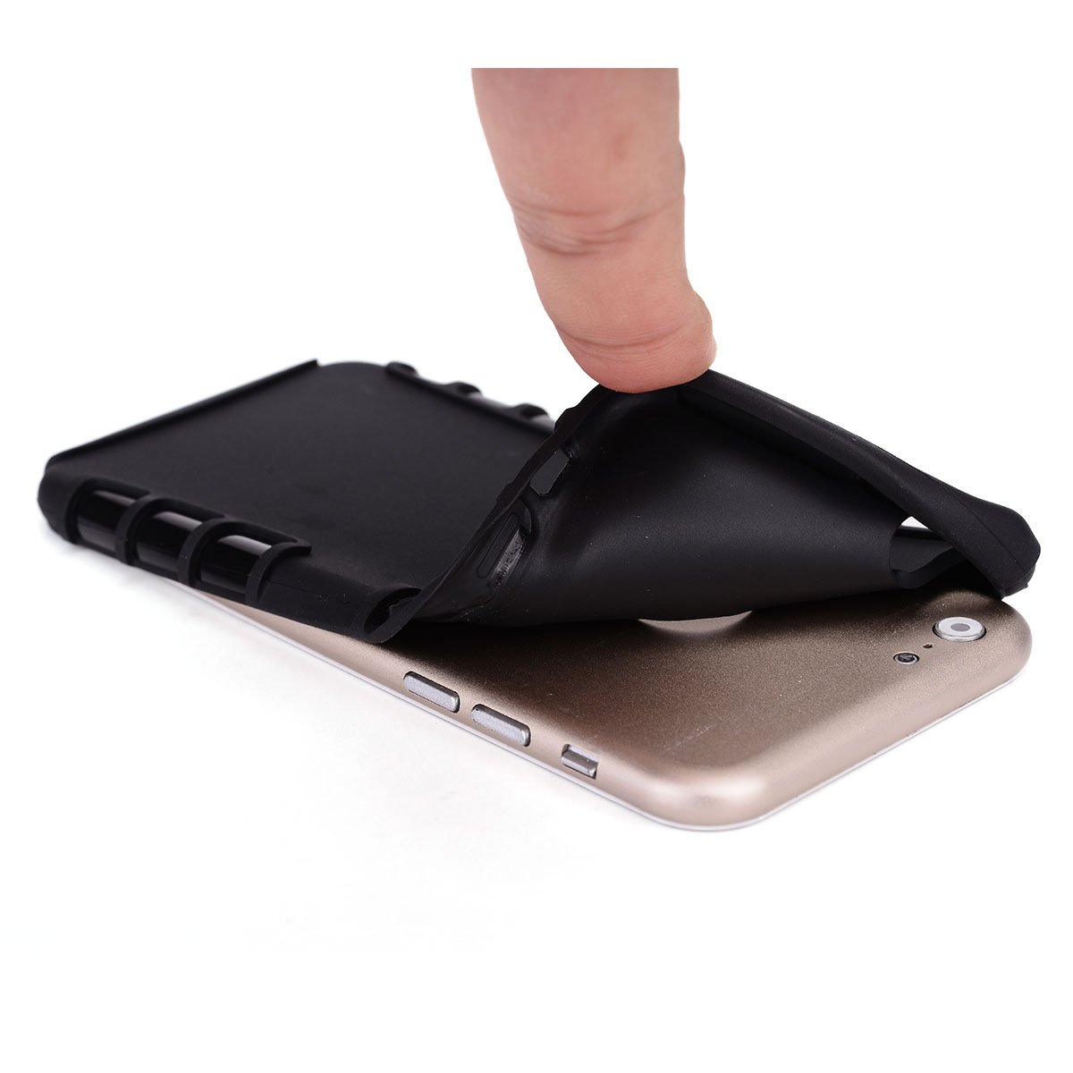 Premium Shockproof Phone Case for iPhone 6 Plus & 6s Plus - Slim Protective Cover with Anti-Slip Grip - Matte Black (Non-Retail Packaging) - Perfect for Daily Use, Travel & Outdoor Activities