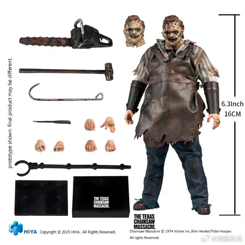 HIYA 6-inch 1/12 Scale Thomas Hewitt Action Figure - Texas Chainsaw Massacre 2003 Movie Collectible - Perfect for Horror Fans & Figure Collectors - Display, Photography & Diorama Scenes