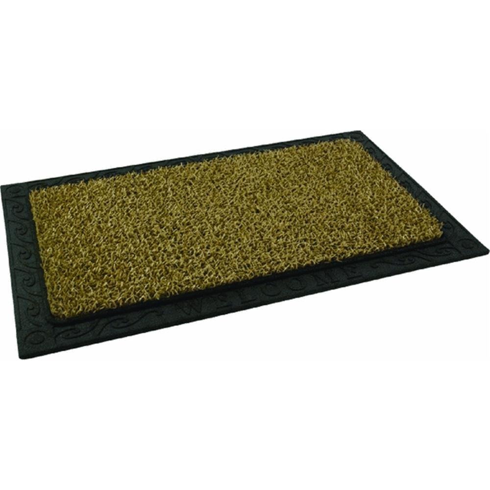 Grassworx 10325530 Clean Machine Scraper Door Mat - Heavy Duty Outdoor & Indoor Doormat for Mud, Dirt & Snow - Perfect for Entryways, Garages & Patios