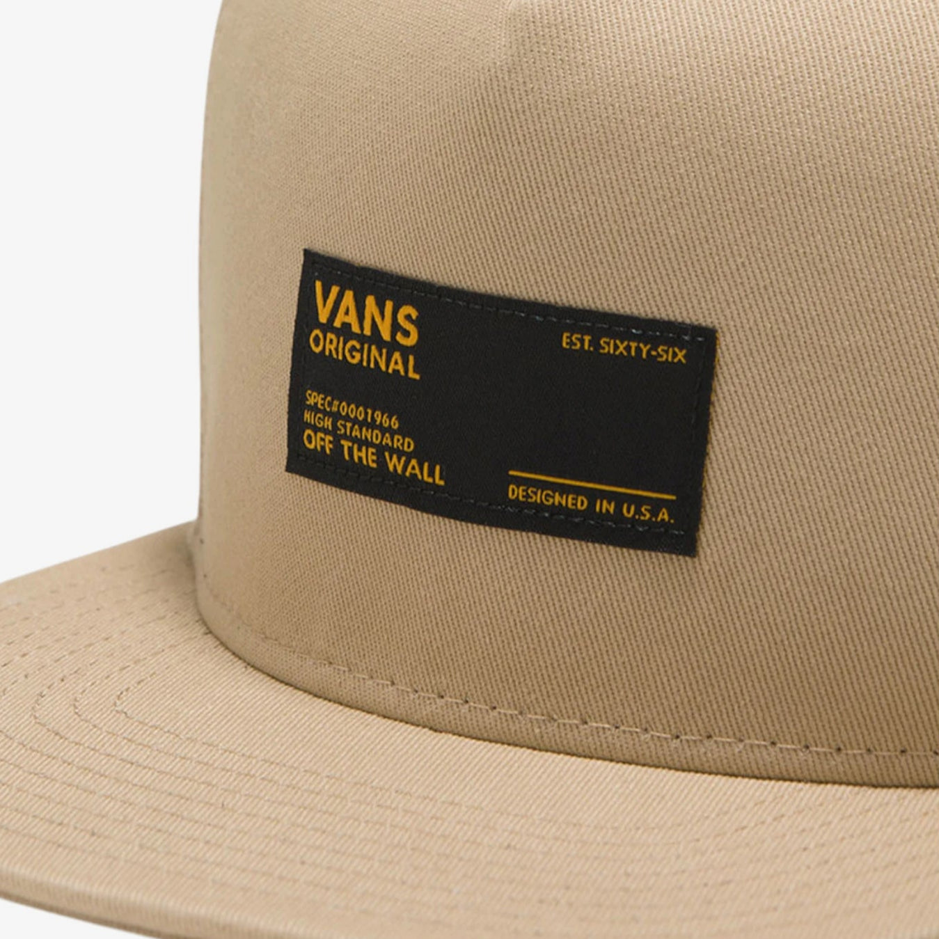 Vans Ravenna Snapback Hat for Men & Women - Adjustable Beige Baseball Cap for Casual Wear, Street Style & Outdoor Activities