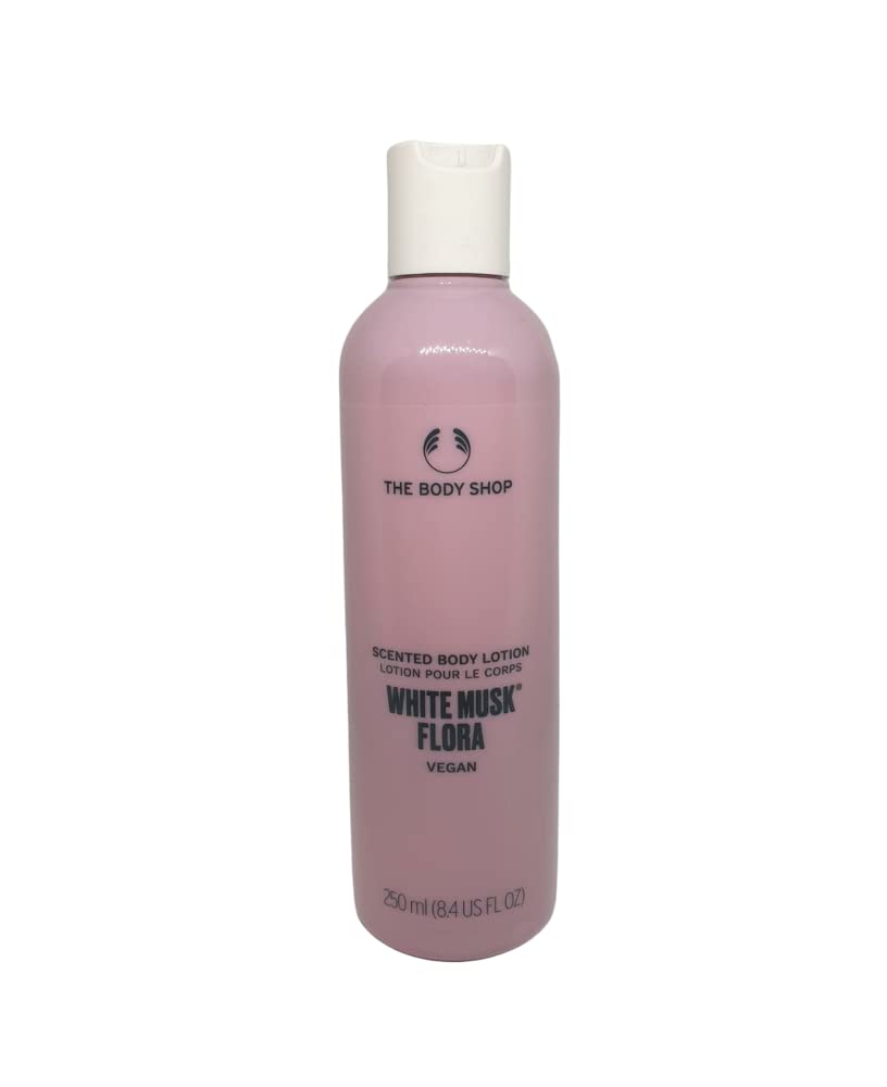 The Body Shop White Musk Flora Body Lotion 250ml - Floral Scented Moisturizer for All Skin Types | Hydrating & Nourishing Daily Body Care for Women & Men