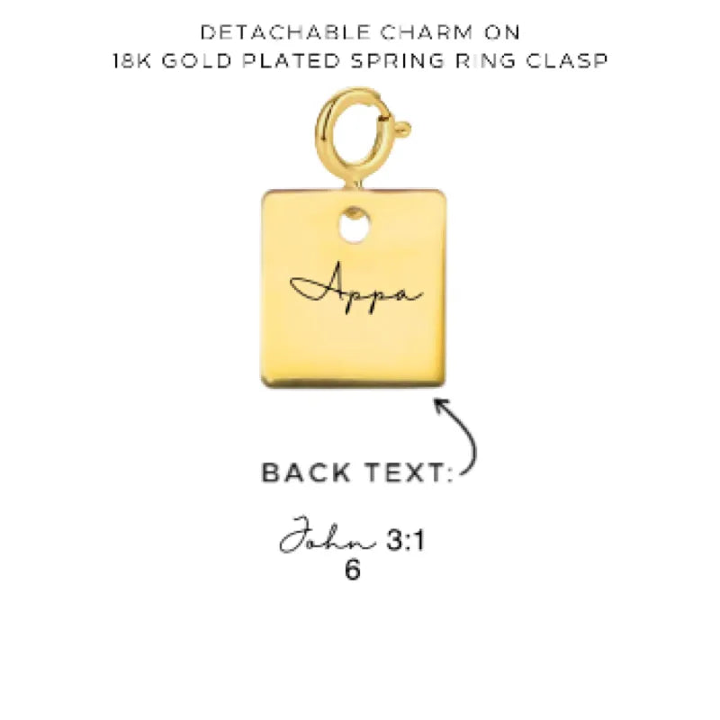 Personalized Engraved Charms with Detachable Clasp - Custom Name Jewelry Gift for Women - Perfect for Bracelets, Necklaces & Keychains - $12.00