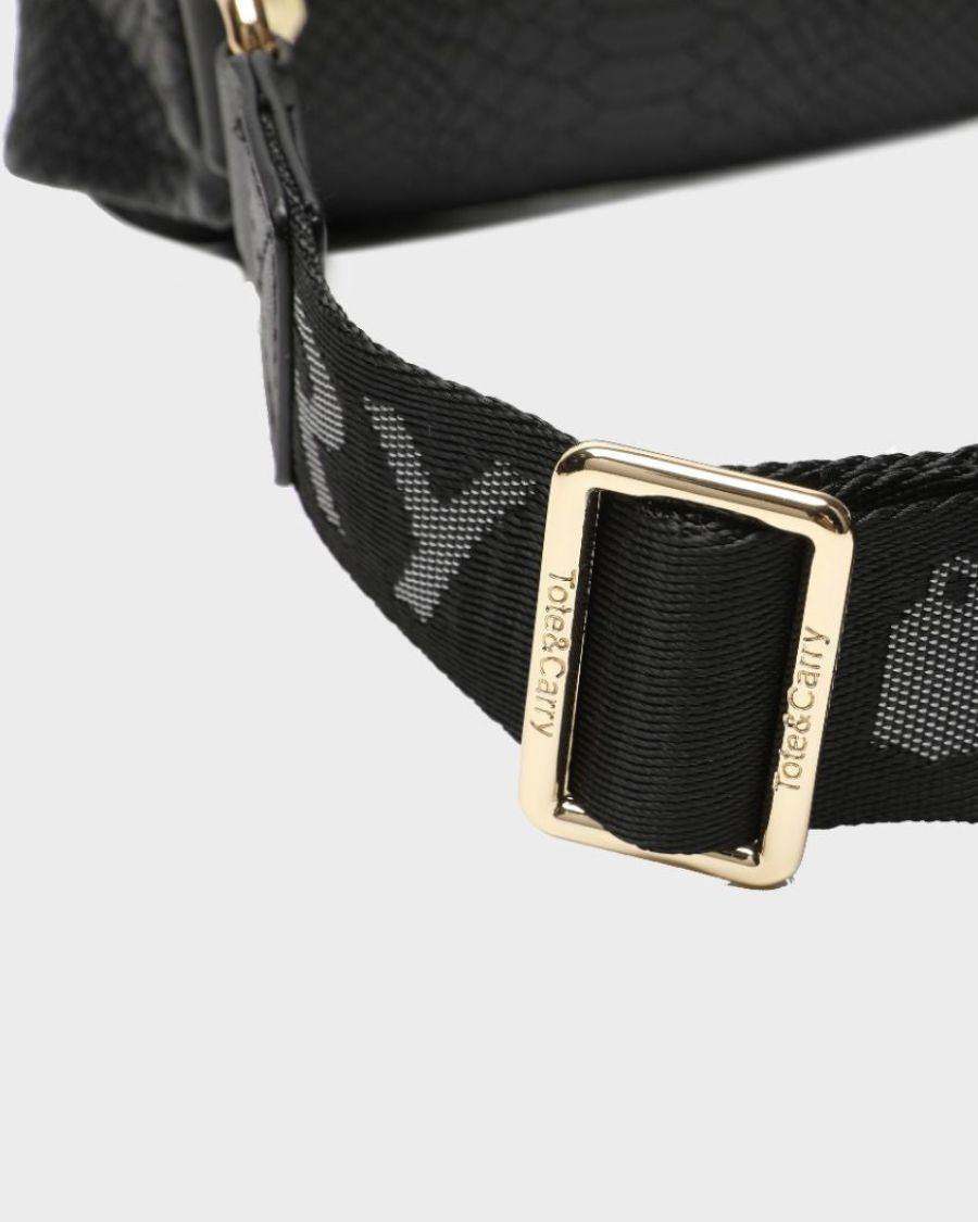 Apollo 1 Mini Fanny Pack Waist Bag in Black - Hands-Free Crossbody Bum Bag for Running, Travel & Outdoor Activities