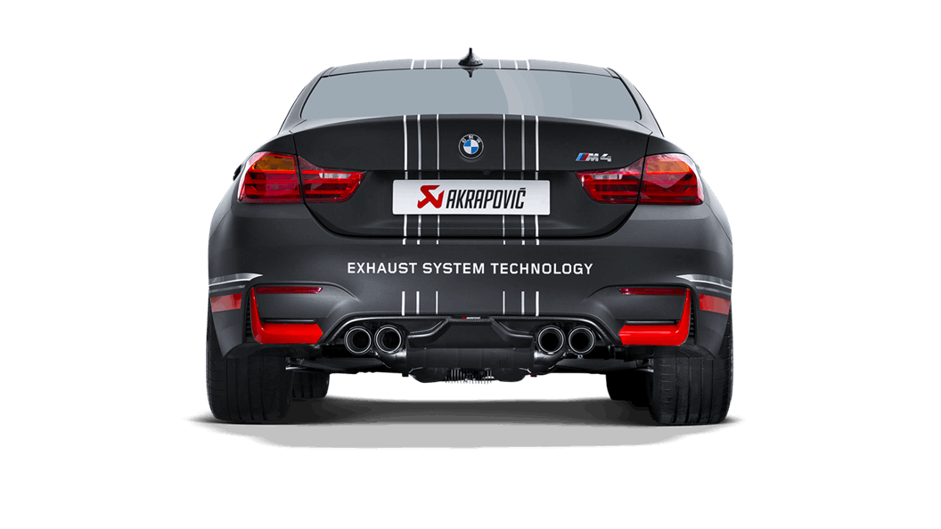 Akrapovič Slip-On Exhaust System (Titanium) for BMW M4 F82 F83 2014-2018 - High Performance Muffler for Track & Street Racing