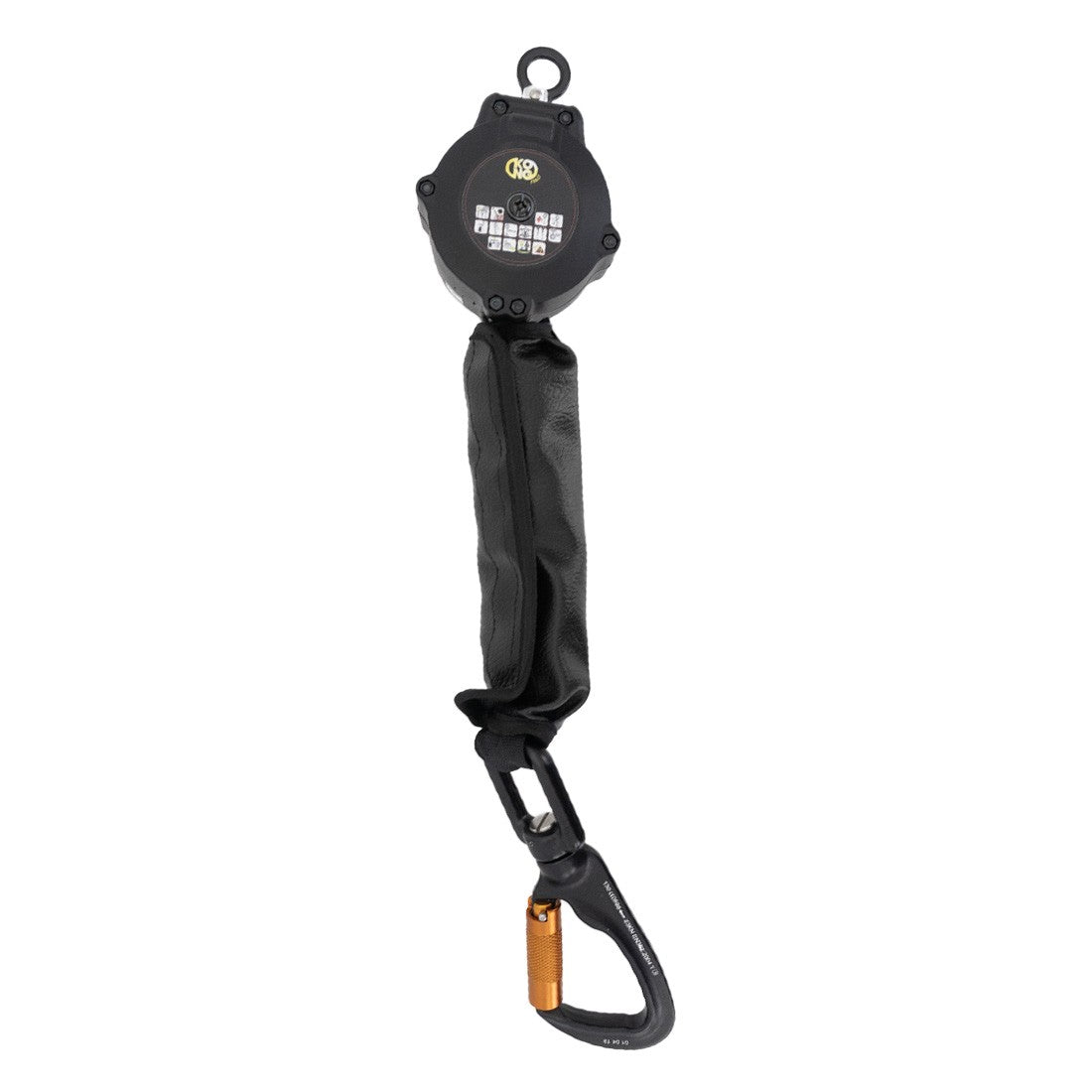 KONG Retractable Fall Arrester 2M Safety Lanyard - Ideal for Rock Climbing, Construction Work & Roofing Safety