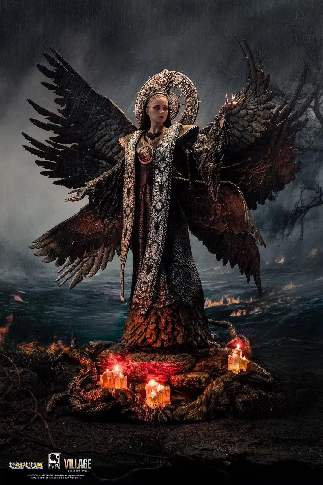 PureArts x CAPCOM Licensed Resident Evil Village Mother Miranda Statue - Official Collectible Figure for Horror Game Fans | Perfect for Display, Gaming Room Decor, and Resident Evil Merchandise Collection