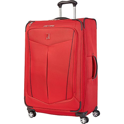 Travelpro Crew 10 2-Piece Luggage Set - 25 Inch Spinner Suitcase & Wheeled Tote Bag (Merlot) | Lightweight Durable Carry-On for Business Travel & Vacations