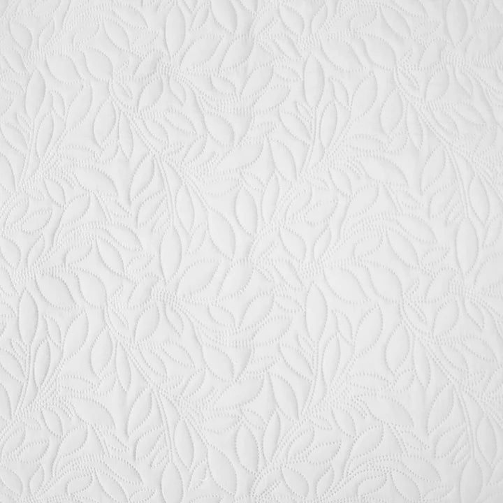 Botanica White Coverlet Set By Bambury - Luxury Bedding for Master Bedroom & Guest Room - Soft & Breathable Cotton Quilt Set for All Seasons
