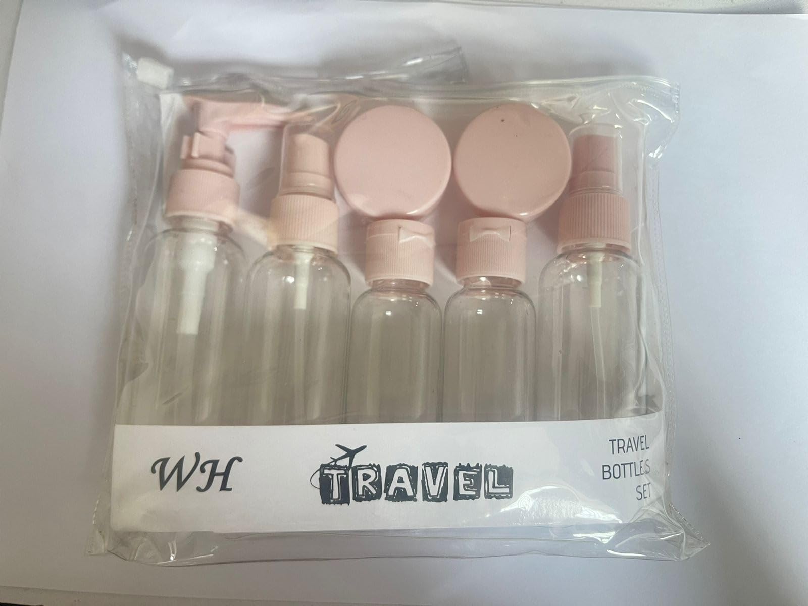 **Cellebii® Travel Bottles Kit - 7pcs Leak Proof Refillable Toiletry Containers Set for Lotion, Shampoo, Cream & Soap (5 Bottles + 2 Jars) - Perfect for Air Travel, Gym, Camping & Vacation Essentials**