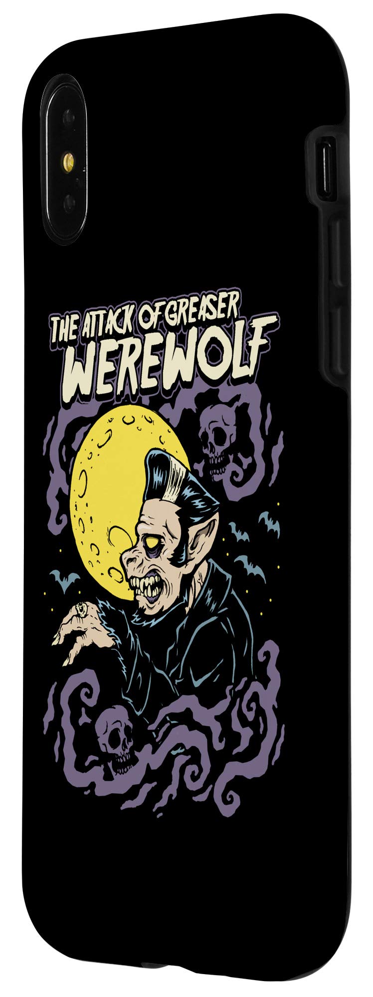 iPhone X/XS Horror Art Case - Werewolf Monster Psychobilly Lowbrow Design | Perfect for Halloween, Horror Fans & Unique Style Lovers
