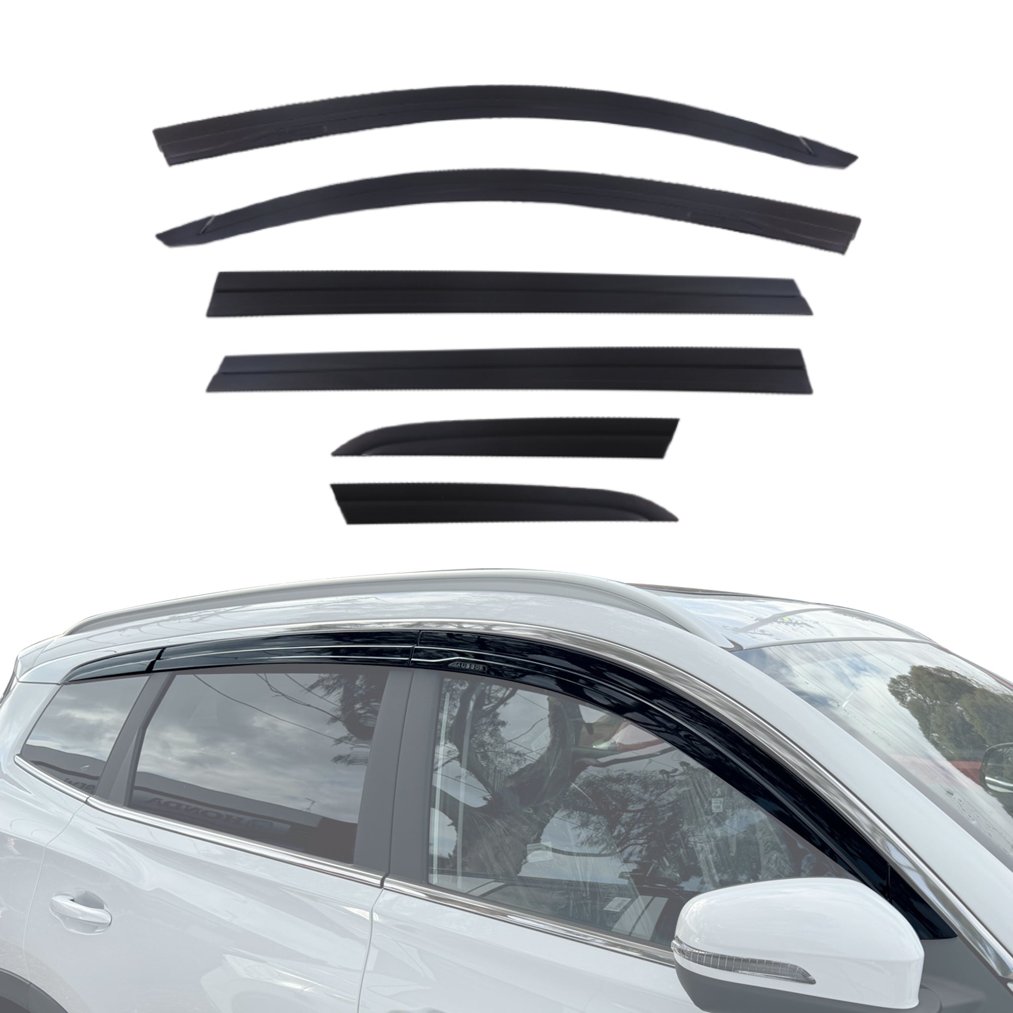 Chery Tiggo 8 Pro Max 2024+ Car Window Weather Deflectors - Rain Guards & Windshield Protection - Perfect for All-Weather Driving & Road Trips