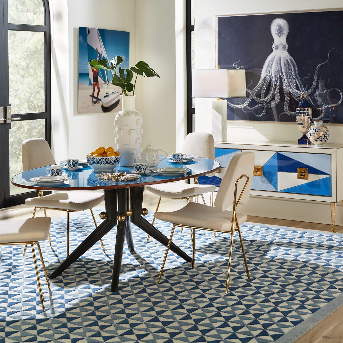 Hand-Knotted Bowtie Rug - Premium Wool Area Rug for Living Room, Bedroom & Dining Room - Elegant Home Decor & Cozy Floor Covering