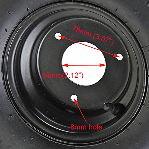 Go Kart Rear Axle Shaft Kit with 13x5.00-6 Wheels Tires Rims & Brake Assembly - Compatible with Off-Road Quad Trike Drift Bikes - Perfect for DIY Kart Building, Racing & Off-Road Adventures