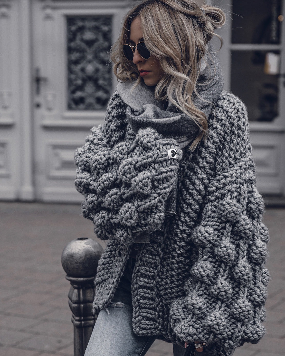 Stylish Bubble Sleeve Cardigan for Women - Soft Knit Open Front Sweater | Perfect for Office, Date Night & Casual Outfits