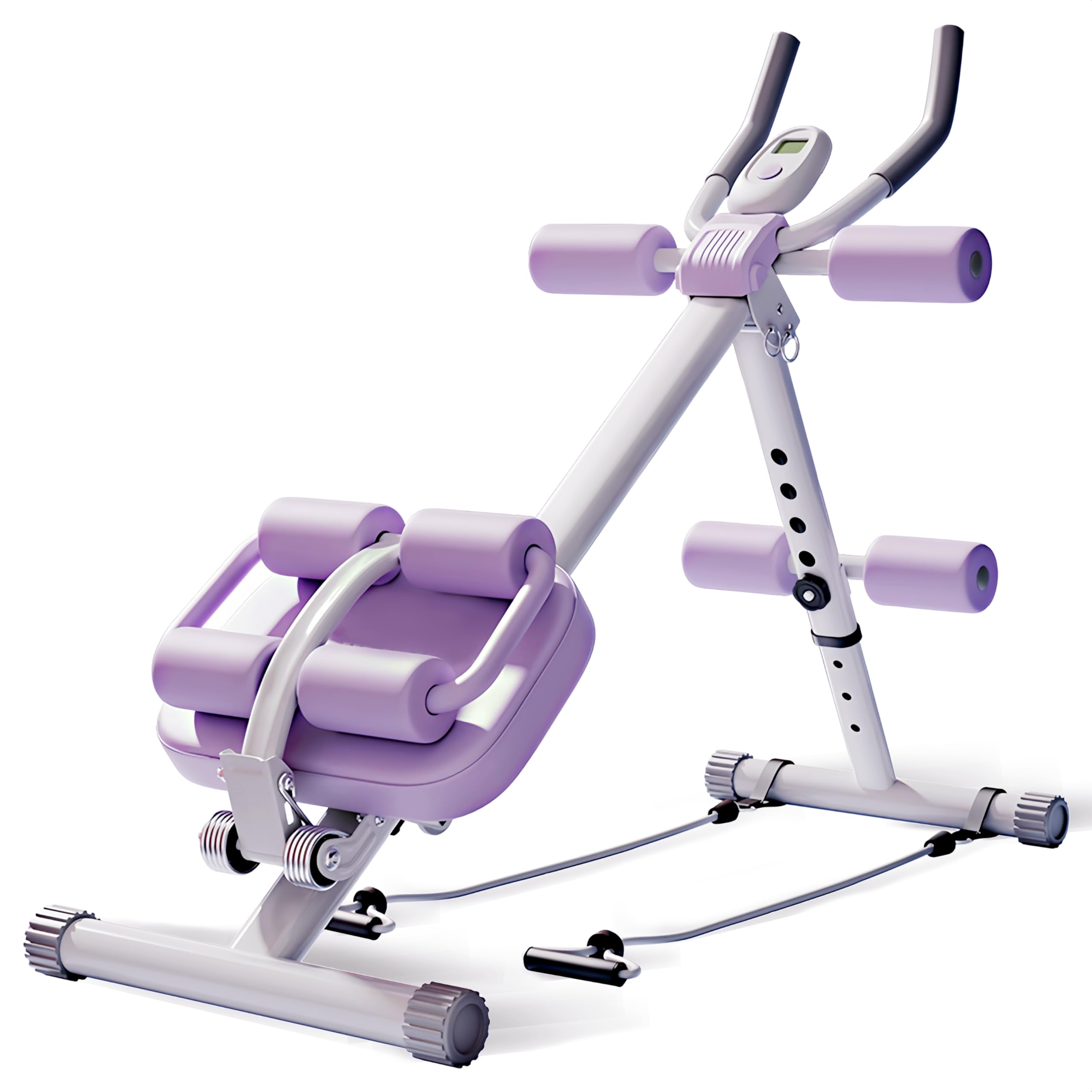 Adjustable Ab & Sit Up Machine - Multifunctional Ab Workout Equipment for Core & Stomach Training | Foldable Abdominal Trainer for Home Gym | Perfect for Home Fitness, Core Strengthening & Six-Pack Abs Workout