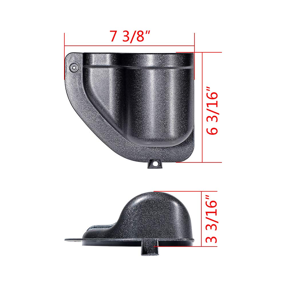 AstraDepot Front & Rear Door Storage Cup Holder + Door Screw Protector Cover Trim Kit for 2018-2022 Jeep Wrangler JL/JLU | Extra Side Storage & Bolt Hide Solution | Perfect for Off-Road Adventures & Car Organization
