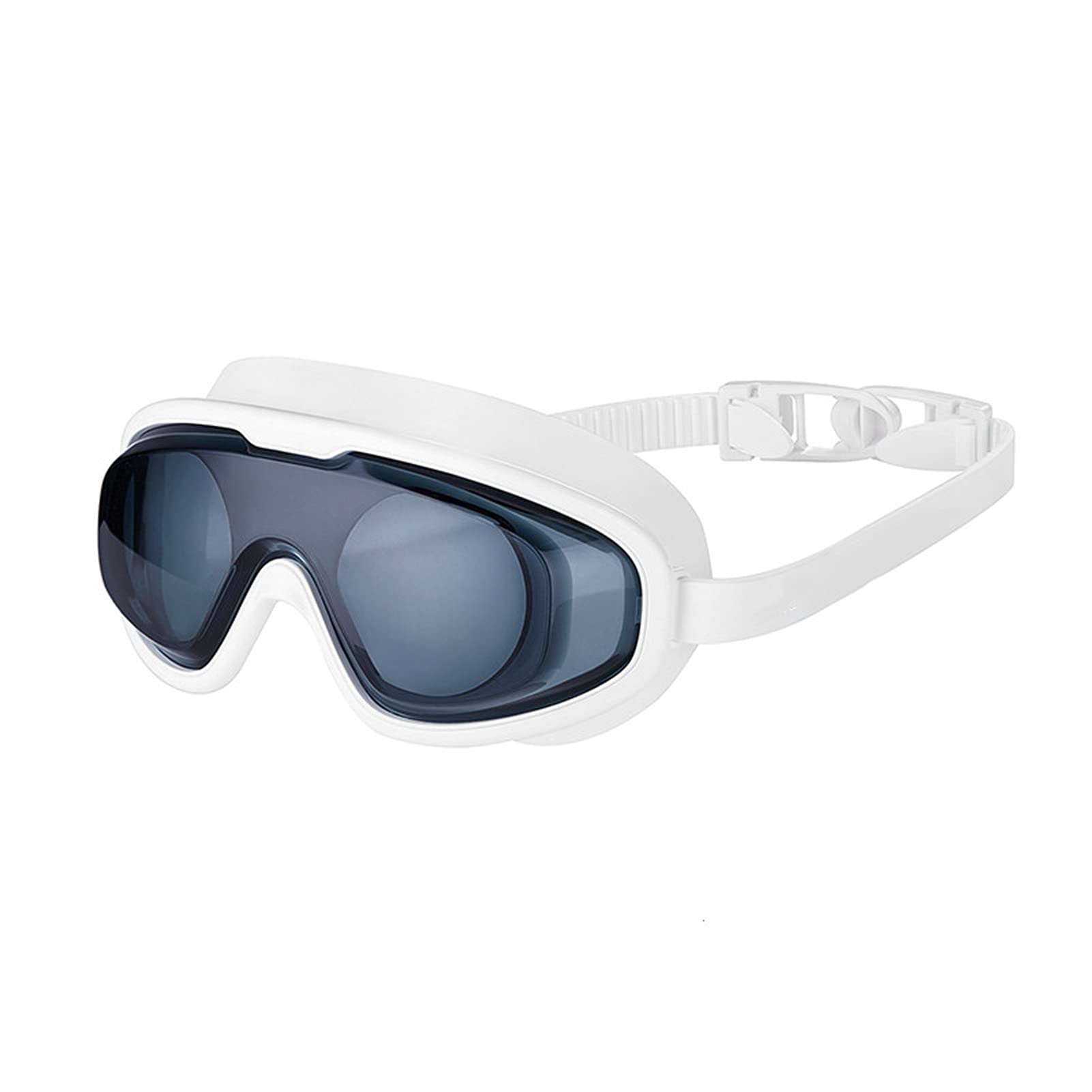 **Waterproof Anti-Fog Swimming Goggles with UV Protection – Large Frame Swim Glasses for Adults & Kids – Ideal for Pool, Beach & Open Water Swimming (Color: Blue)**