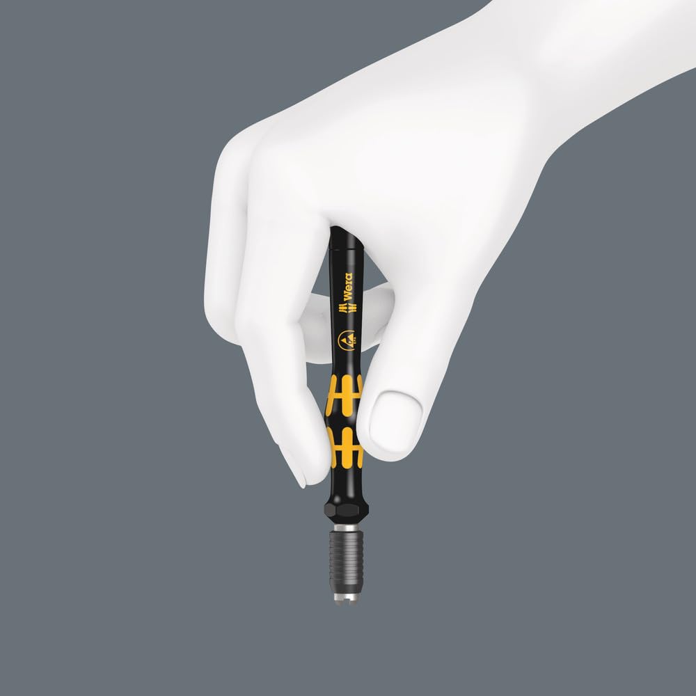 KRAFTFORM Micro-Set ESD/11 SB BIT Set Handle - Precision Screwdriver Kit for Electronics Repair, Anti-Static Tools for Phones, Laptops & Small Appliances - Perfect for DIY, Technicians & Home Use