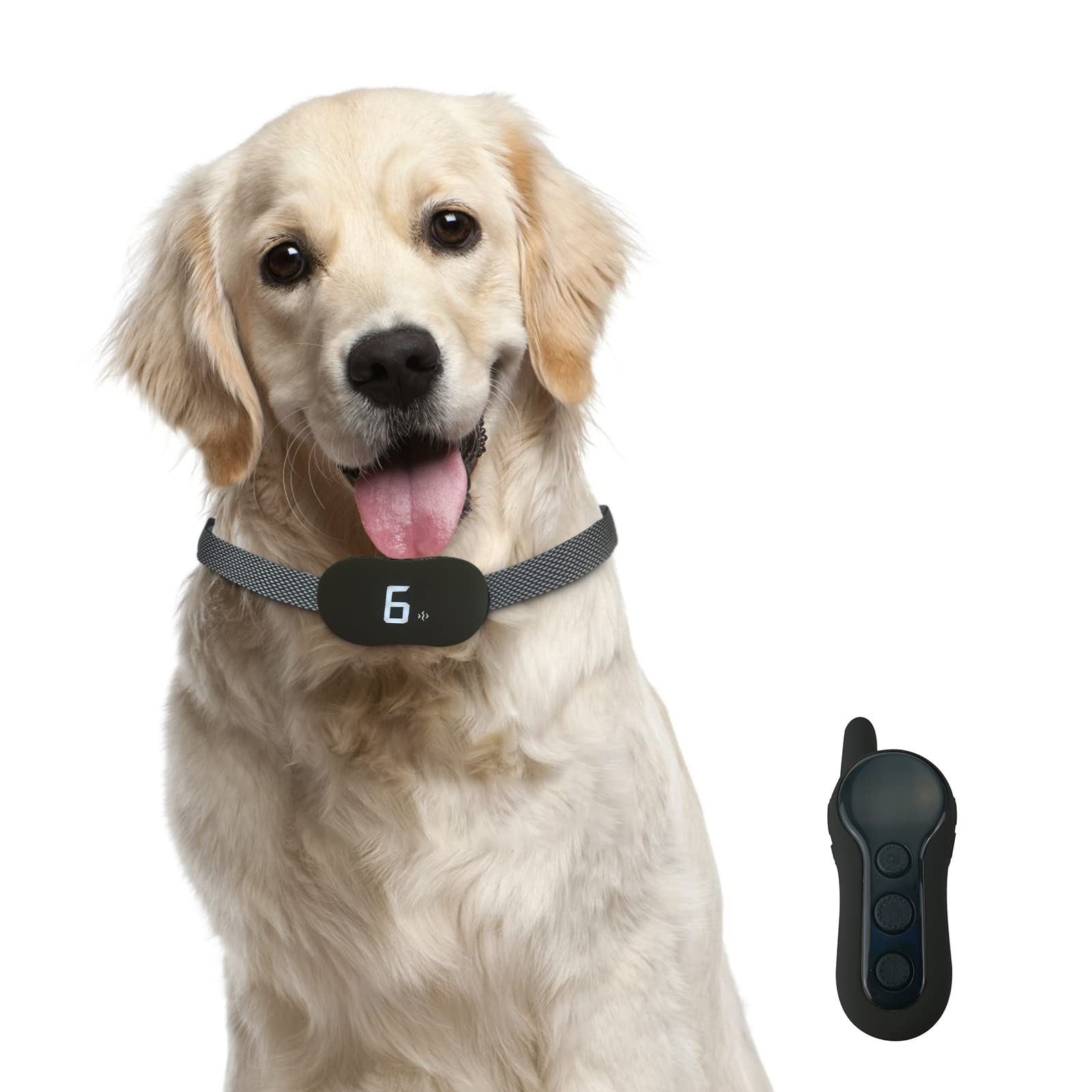 Best Dog Training Collar - Rechargeable Bark Control & Shock Collar for Small Medium Large Dogs - Waterproof Behavior Correction Device for Obedience Training, Anti-Barking & Pet Safety (Ideal for Indoor/Outdoor Use, Hiking, Hunting & Daily Walks)