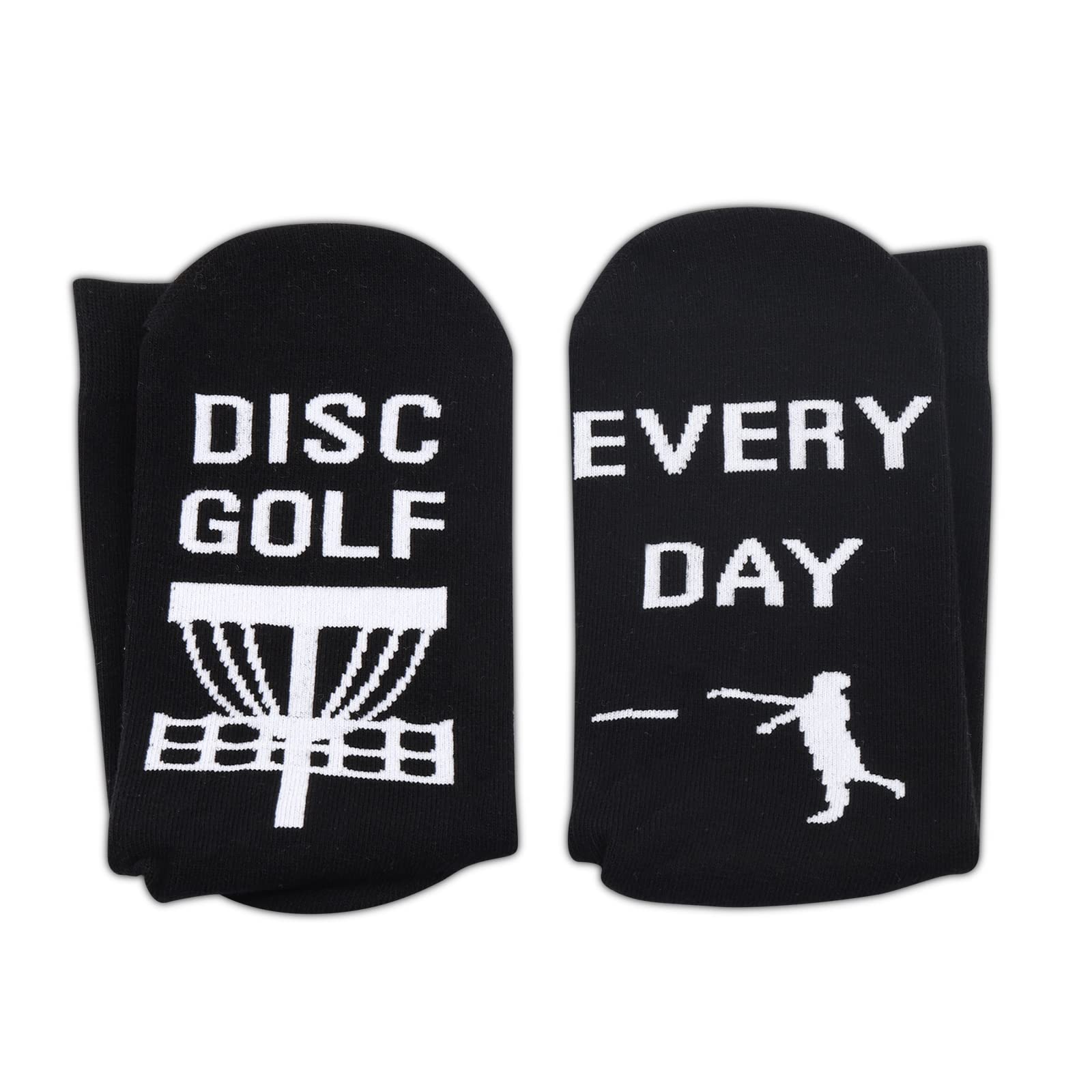 **TSOTMO 2 Pairs Disc Golf Socks – Breathable Athletic Socks for Disc Golf Players & Fans – Perfect Golfing Gift for Men & Women – Ideal for Tournaments, Casual Play & Outdoor Sports**