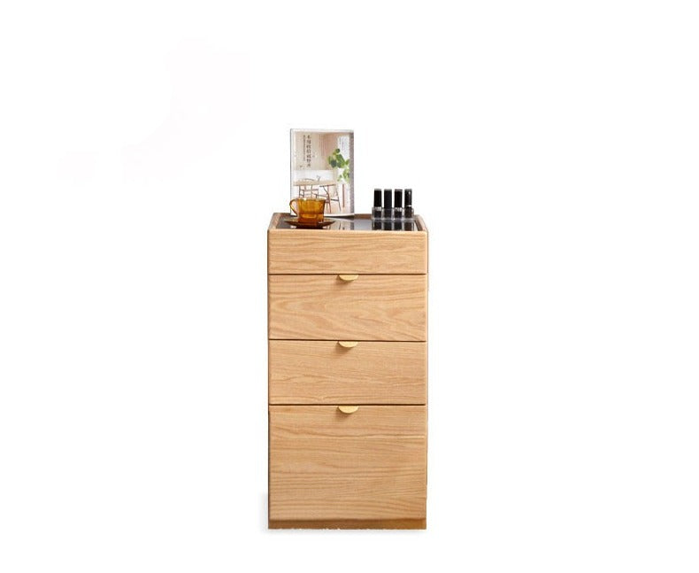 Stylish Oak Solid Wood Nordic Dressing Table - Modern Vanity Desk for Bedroom & Makeup Area | Perfect for Home Decor & Beauty Routine