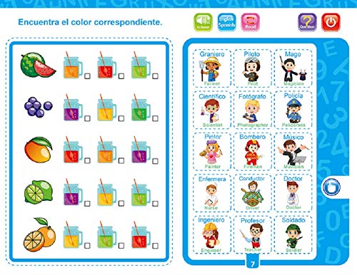 Montessori Baby Books & Sensory Toys - Bilingual English/Spanish for 1-3 Year Olds | Perfect Learning Gift for Toddlers' Birthday