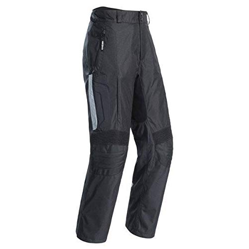 Cortech GX-Sport Black Textile Motorcycle Pants - Large Tall Size for Men - Perfect for Adventure Riding & Long-Distance Touring