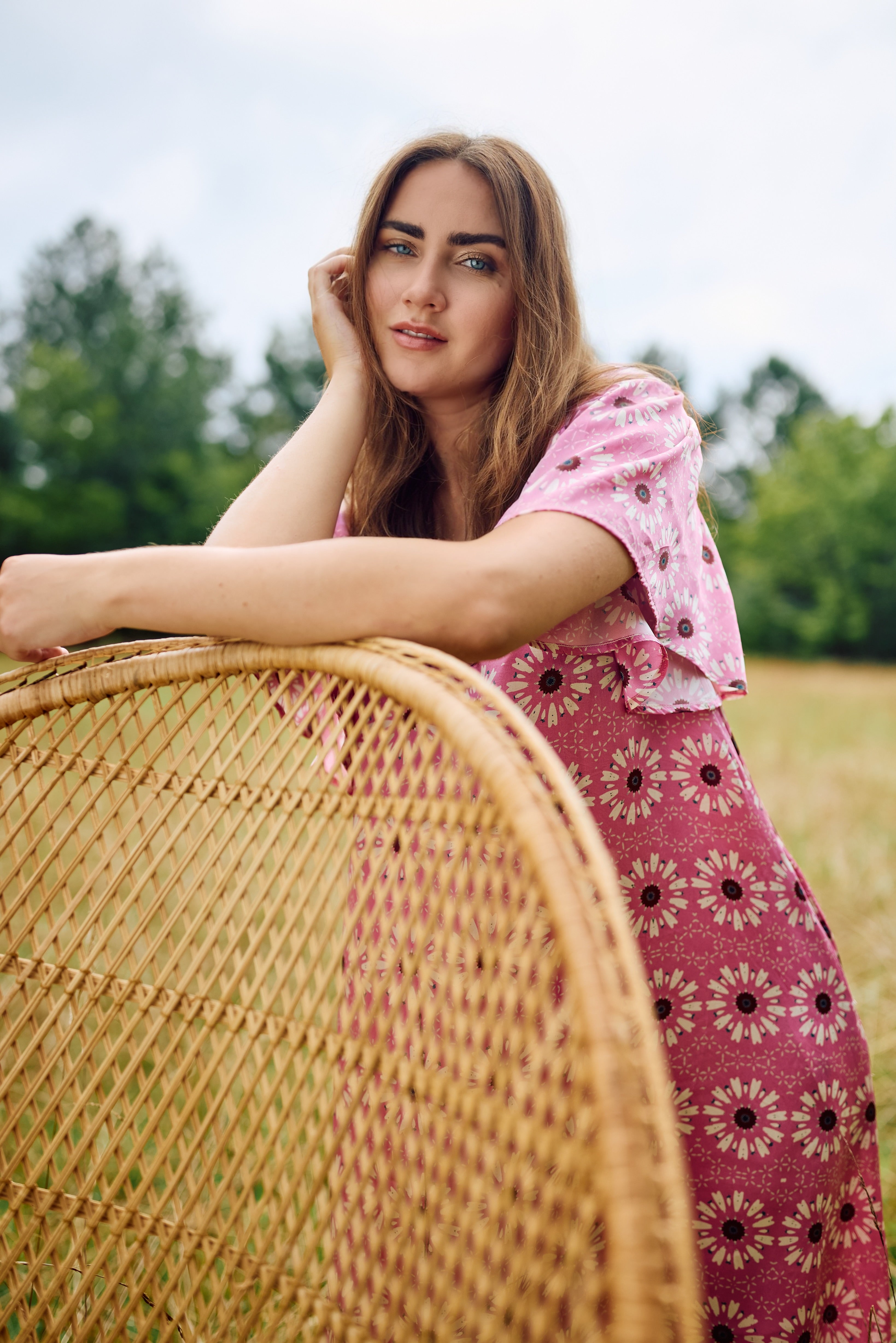 Georgia Dress - Wildflower Pink Floral Summer Dress for Women | Casual & Party Wear | Perfect for Beach, Picnic, and Date Night