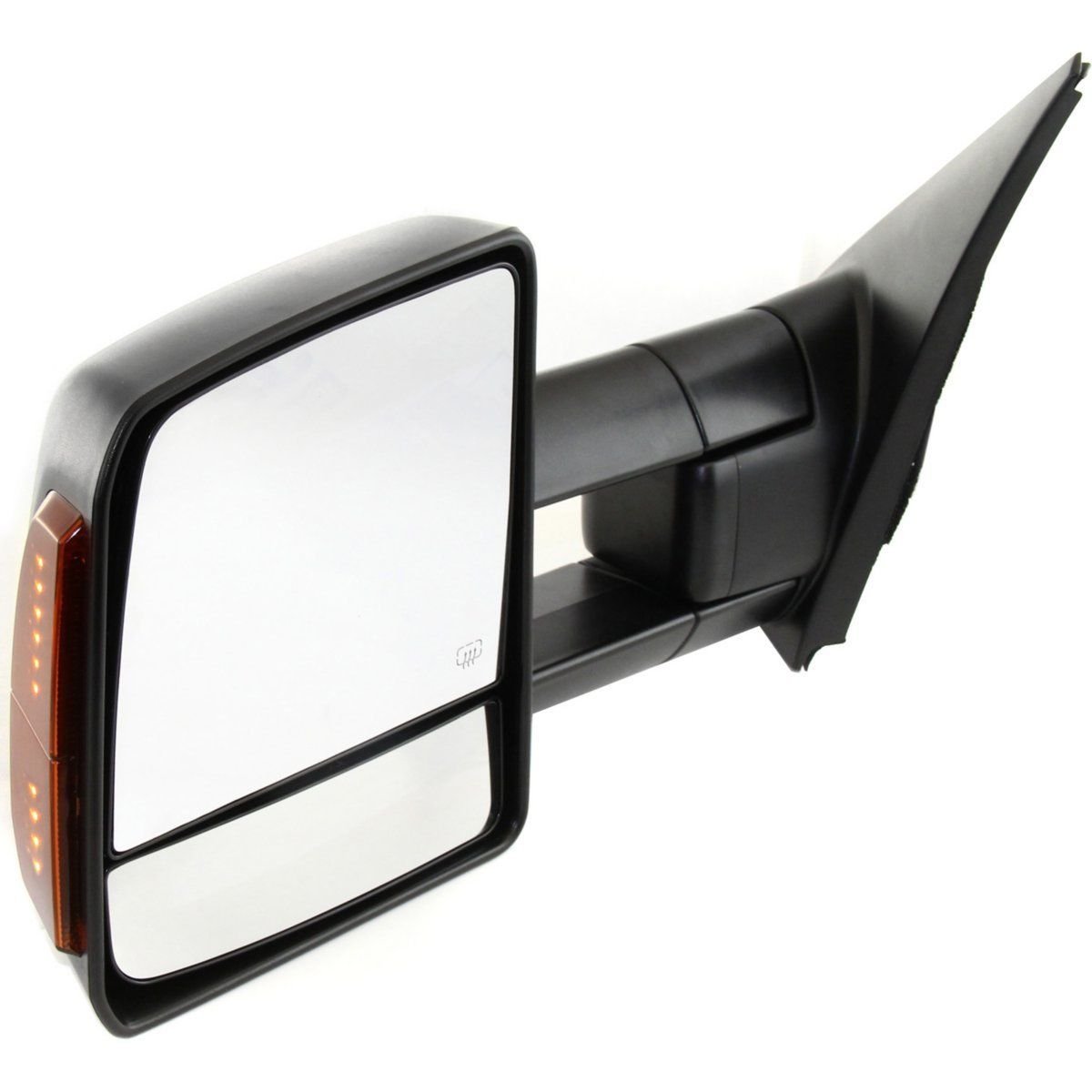 FITRITE AUTO PARTS Left Driver Side Power Heated Door Mirror with Turn Signal & Manual Folding for 2007-2021 Toyota Tundra - Textured Design, Towing Compatible (Part# TO1320243) | Perfect for Winter Driving & Towing Safety