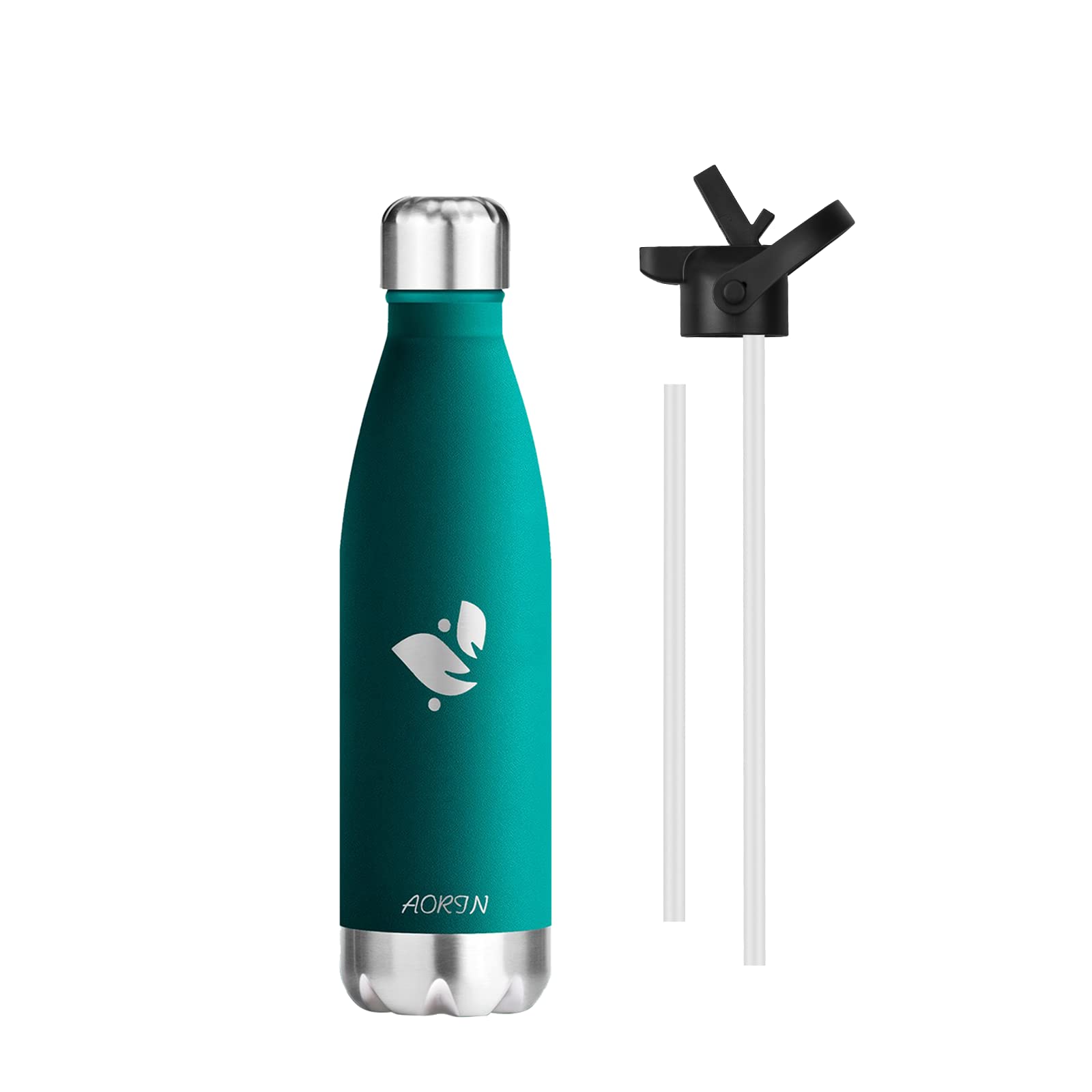 AORIN Stainless Steel Double Wall Vacuum Insulated Water Bottle - 350ml/500ml/750ml - Powder Coated, Scratch Resistant, Leak Proof, Easy to Clean - Perfect for Gym, Hiking, Travel & Office Use