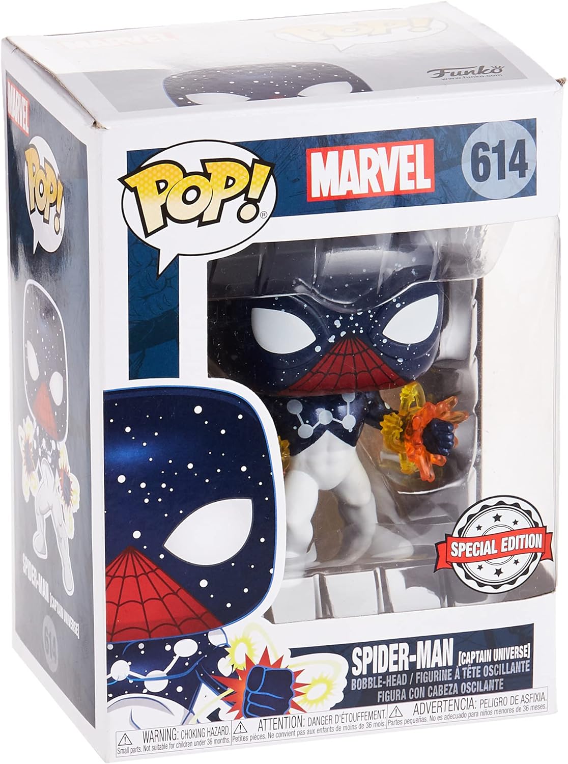 Funko Pop! Marvel Spider-Man Captain Universe Collectible Vinyl Figure - Perfect for Marvel Fans, Superhero Collectors, and Home Office Decor
