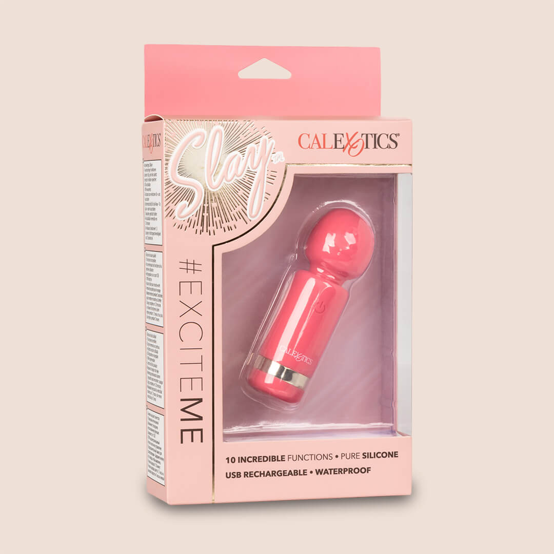 Slay™ Mini Wand Massager - Rechargeable Personal Massager for Muscle Relaxation & Stress Relief - Perfect for Home, Travel & Spa Use