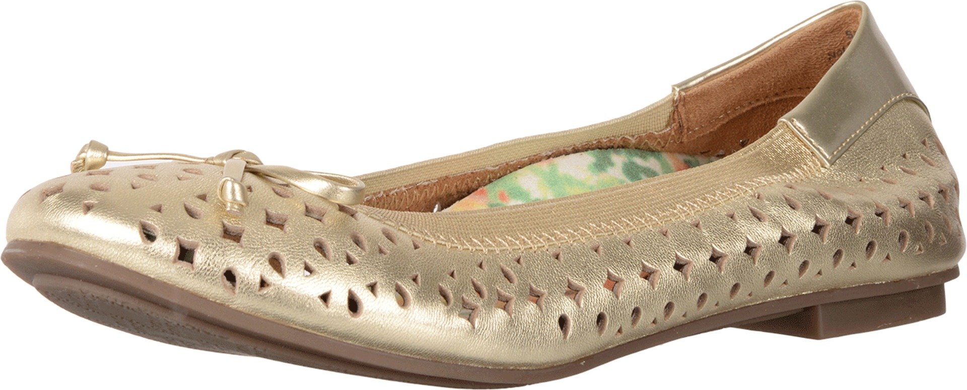 Vionic Women's Spark Surin Ballet Flat - Comfortable Ladies Flats with Orthotic Arch Support for Plantar Fasciitis Relief | Perfect for Work, Travel & Everyday Wear