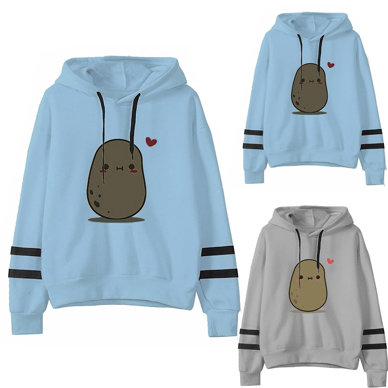 Women's Cute Graphic Printed Long Sleeve Hoodie & Sweatshirt - Casual Loose Fit Pullover Top for Women & Girls | Perfect for Everyday Wear, School, Gym & Street Fashion