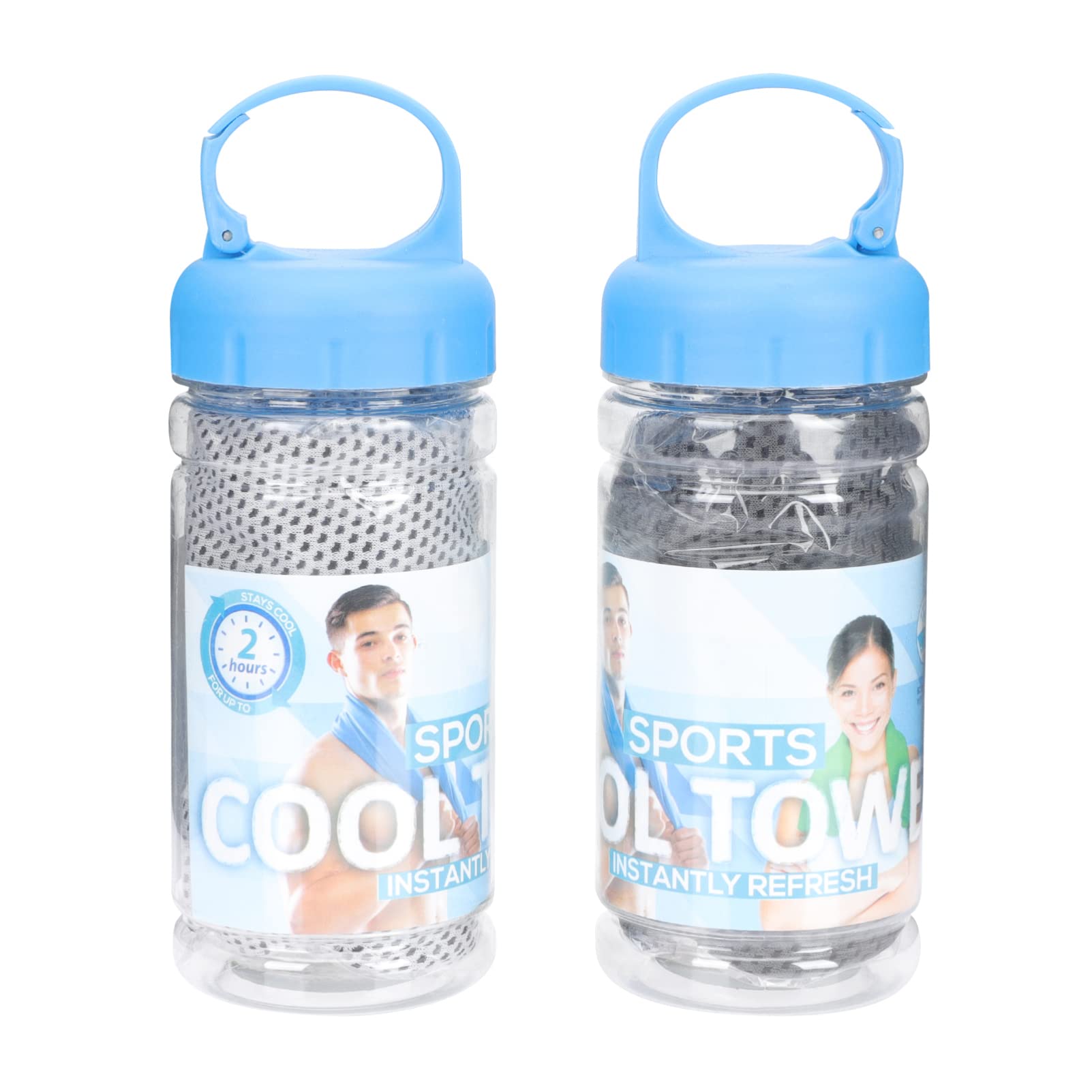 BESPORTBLE 2 Pack Cooling Towels for Sports - Quick Dry, Absorbent Gym & Tennis Towel - Portable Travel & Camping Essential - Neck Cooler for Workouts, Hiking, Yoga & Outdoor Activities