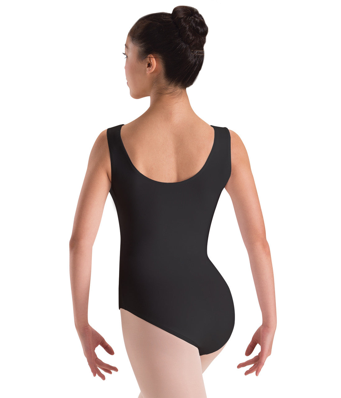 Motionwear Adult SilkSkin Classic Black Tank Leotard - Stretchy Dancewear for Ballet, Yoga & Performance - Comfortable & Breathable for All-Day Wear