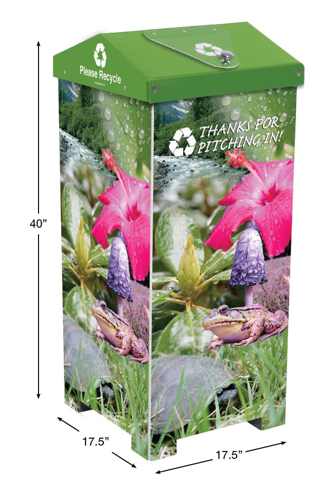 Eco-Friendly Earth Bin Recycler for Cans & Bottles - Durable Recycling Bin for Home, Office & Outdoor Use - Reduce Waste & Promote Sustainability
