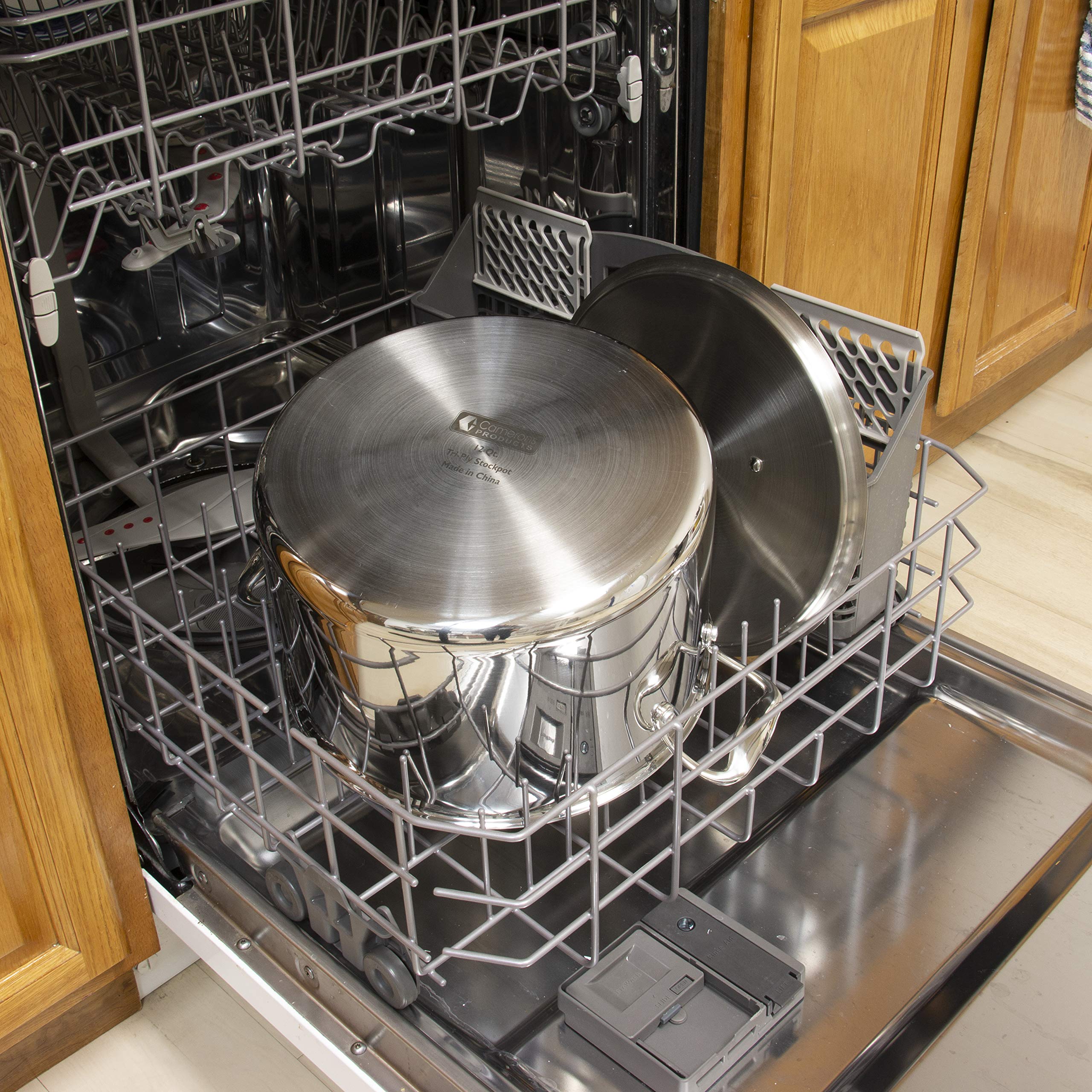 12 Quart Stainless Steel Stock Pot with Tri-Ply Bottom - 18/10 Professional Grade, Induction Ready, Stay-Cool Handles & Lid - Perfect for Soups, Stews, Pasta & Large Batch Cooking