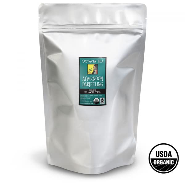 Organic Fair Trade Darjeeling Black Tea - 100% Pure & Natural Bulk Loose Leaf Tea for Afternoon Relaxation & Tea Parties
