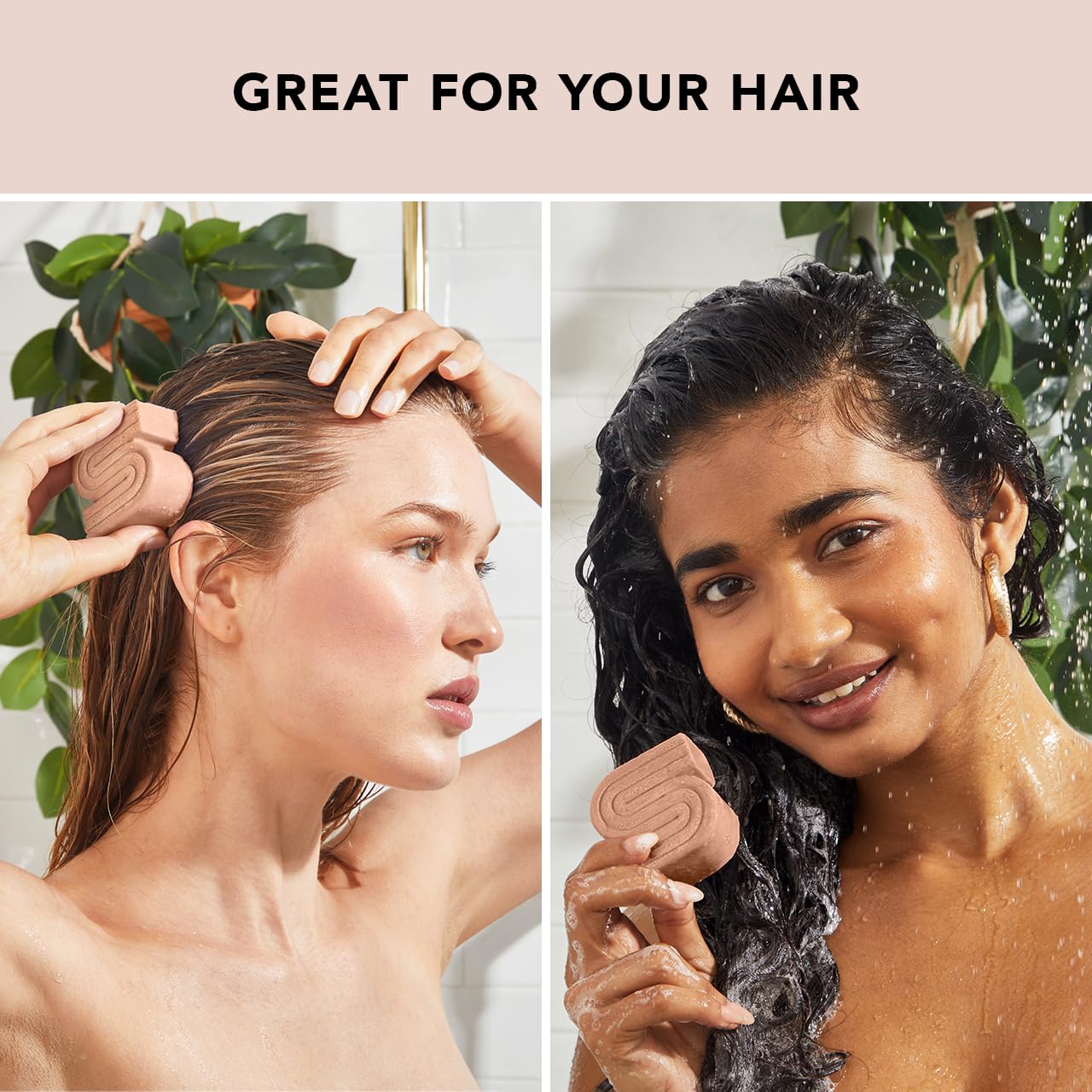 Kitsch Rice Water Shampoo Bar & Shower Head Filter Set - Sulfate Free Hair Care & Water Purifier for Healthy Scalp | Perfect for Travel, Eco-Friendly Bathroom & Hard Water Areas