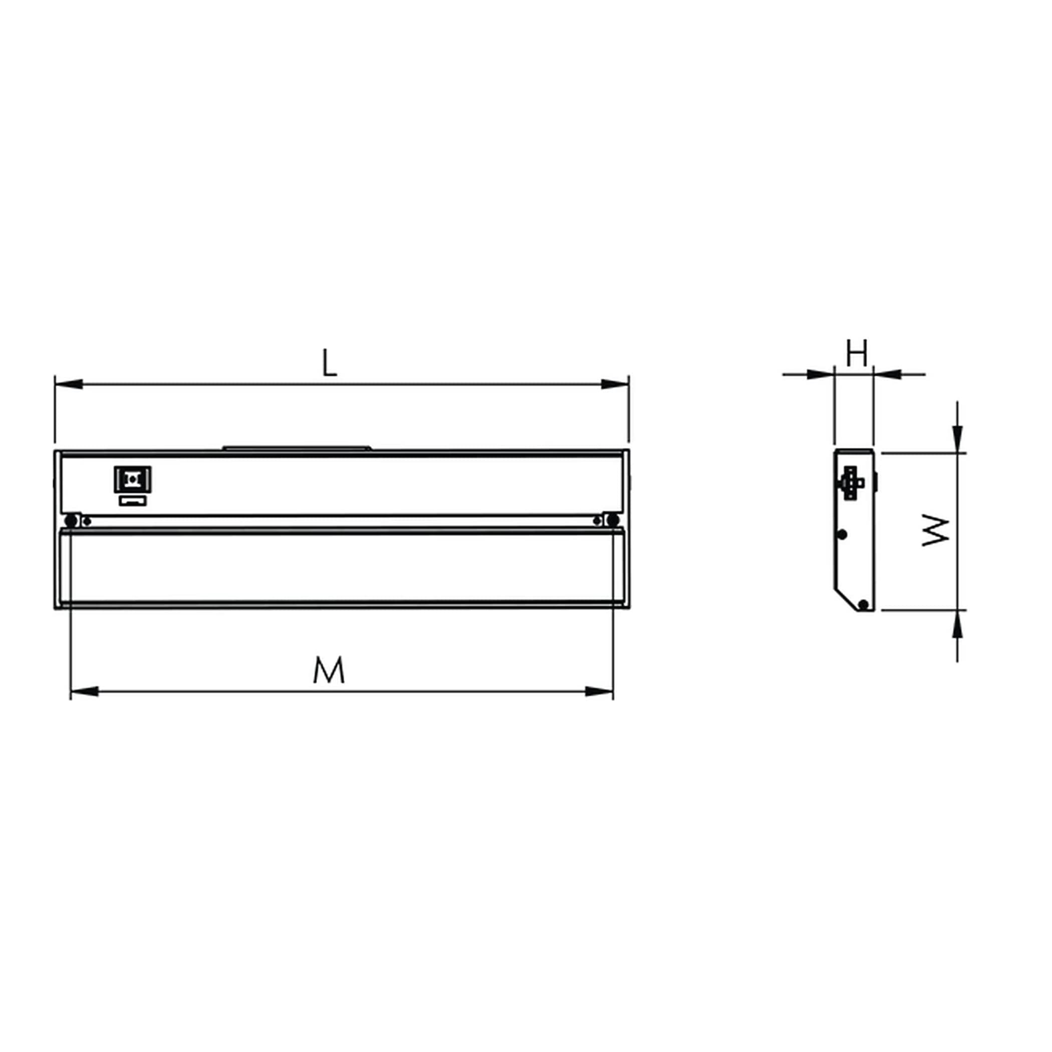 Noble Pro 9-Inch Wide Oil-Rubbed Bronze LED Under Cabinet Lighting - Energy Efficient Kitchen Task Light for Countertops, Pantry & Workspaces