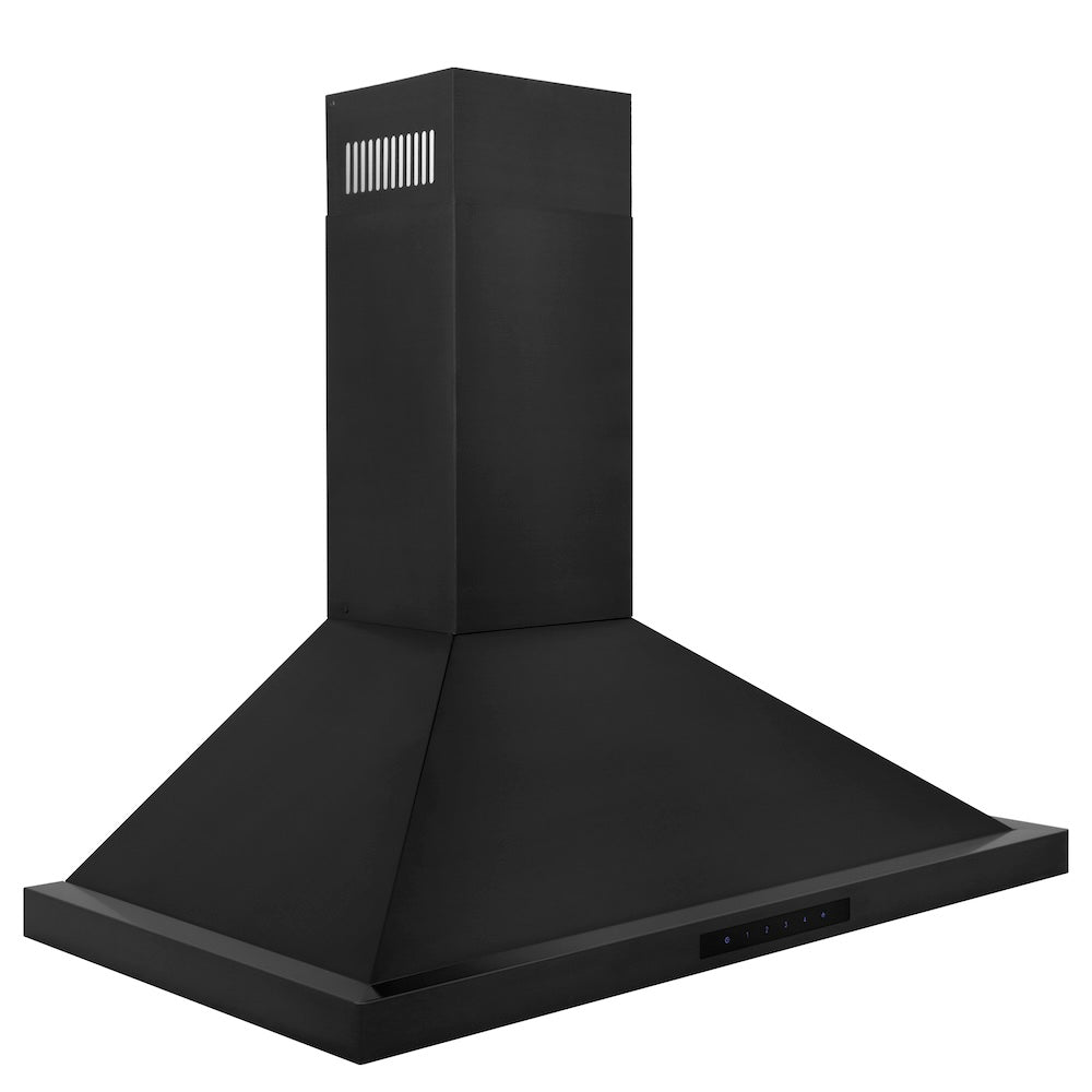 ZLINE 30-inch Black Stainless Steel Kitchen Package - Gas Rangetop, Convertible Range Hood & Double Wall Oven (3KP RTBRH30 AWD) | Perfect for Modern Home Chefs & Gourmet Cooking Enthusiasts