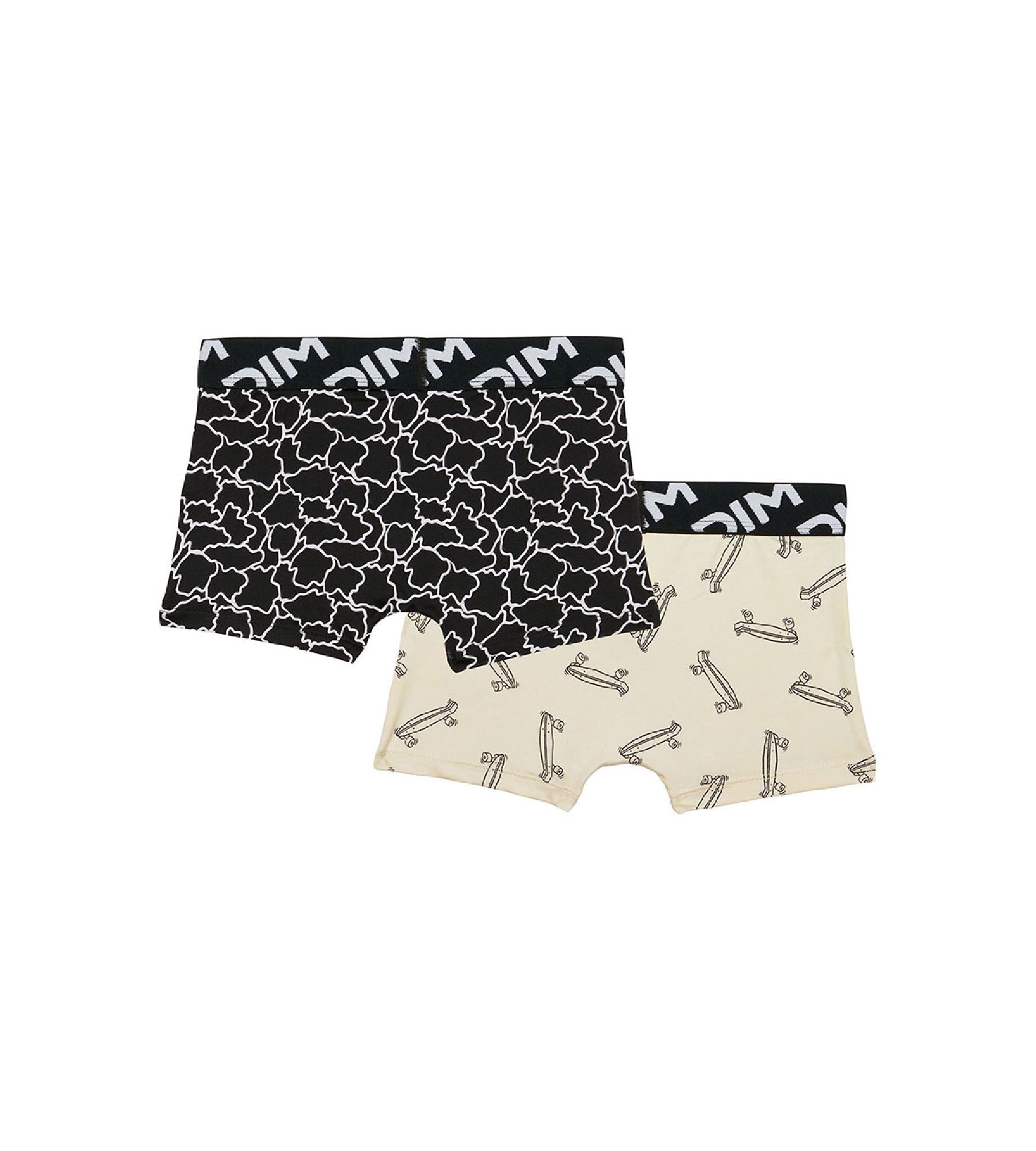 2 Pack Recycled Microfiber Boys Boxer Briefs with Skate Print - Soft & Breathable for Active Kids, Sports & Everyday Wear