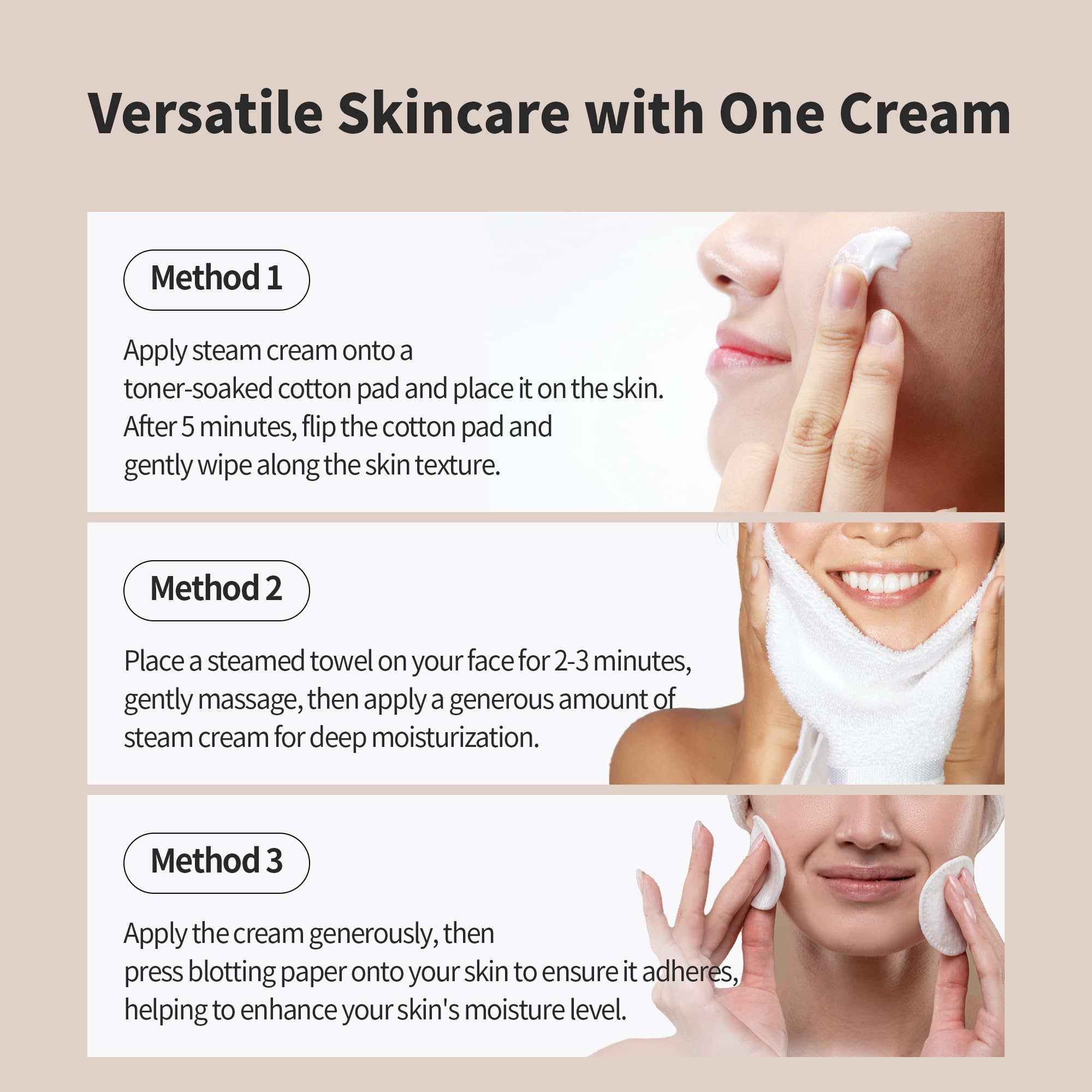 Benton Snail Bee High Content Steam Cream - Korean Moisturizer with Snail Mucin, Bee Venom & Niacinamide for Dry & Sensitive Skin | Hydrating Face Cream for Women | 1.76 oz | Perfect for Nighttime Skincare & Daily Hydration Routine